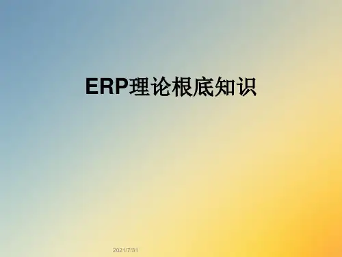 ERP理论基础知识