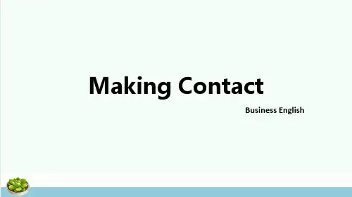 2019-2020人教新起点五年级下册《UNIT 3 MAKING CONTACT》课件