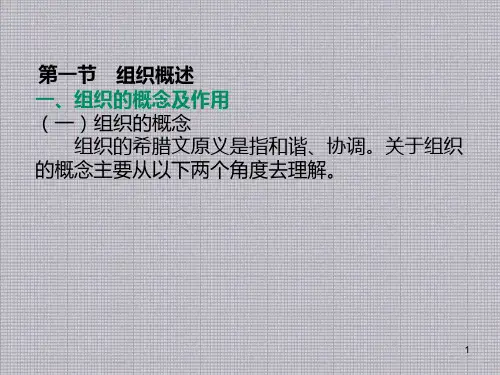 管理学基础第4章组织课件
