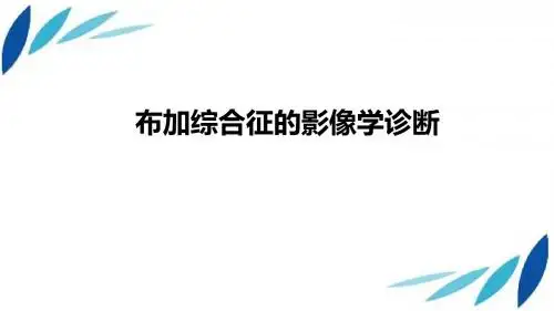 布加综合征学习ppt演示课件