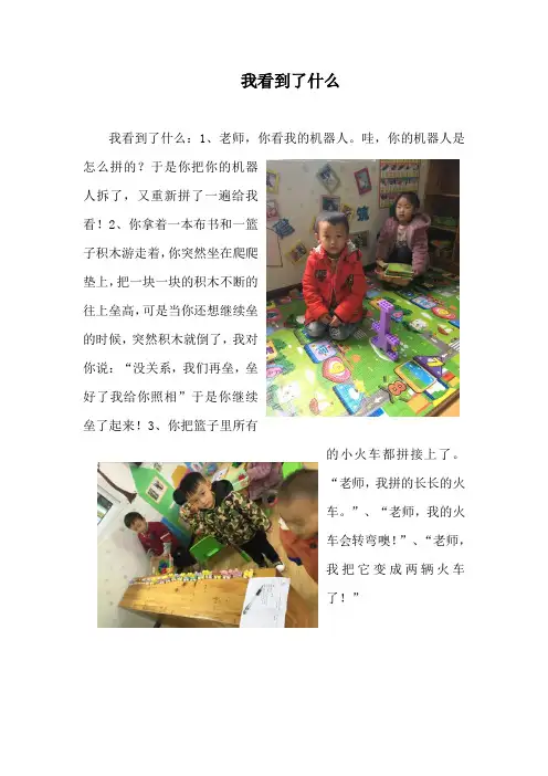 小班学习故事《我看到了什么》