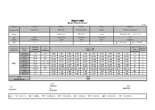 全尺寸检验报告模板