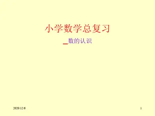 小学数学总复习-数的认识精品PPT教学课件