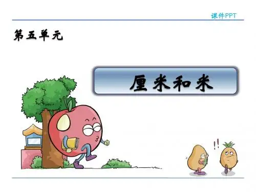 苏教小学数学二年级上册《厘米和米 五 厘米和米(通用)》PPT课件_4