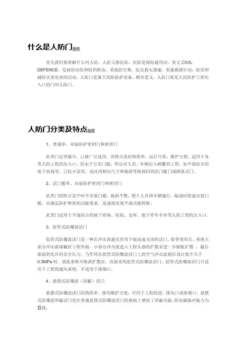 人防门