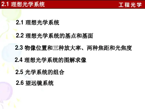 工程光学第二章资料PPT课件