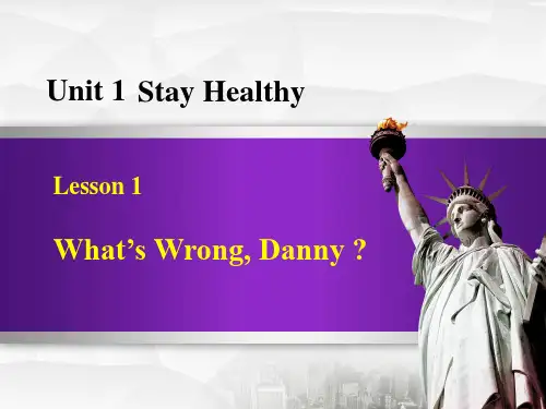 冀教版九年级英语上册What's wrong,DannyStay healthy 