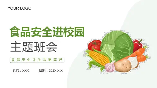 食品安全进校园主题班会PPT课件(带内容)