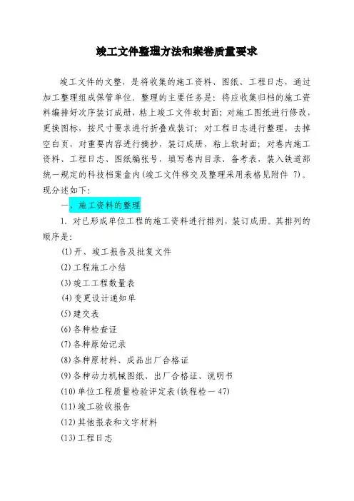 竣工资料封面