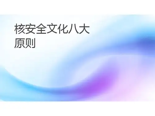 核安全文化八大原则