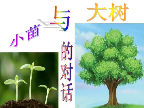 人教版五年级上册小苗与大树的对话课件图文