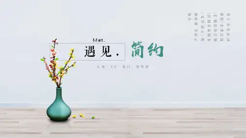 简约风小清新工作总结通用模板课件(20张)