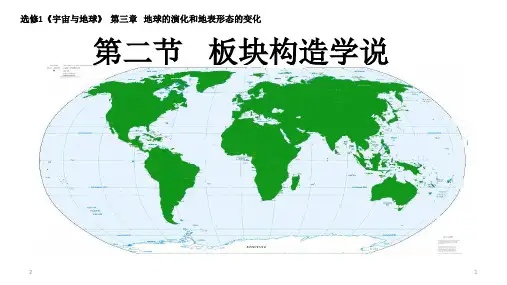 高二地理 人教版 选修1 3.2 板块构造学说课件 (共28张ppt)