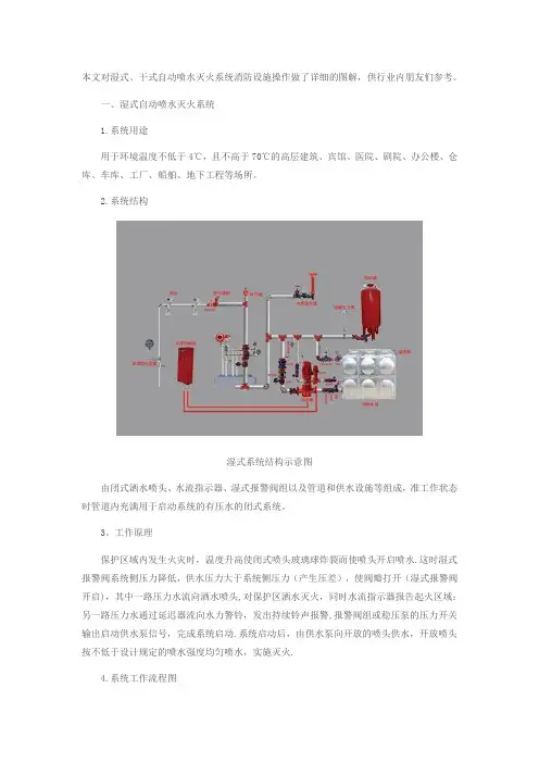 湿干式自动喷水灭火系统消防设施操作图解解析