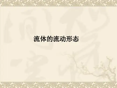 流体的流动形态
