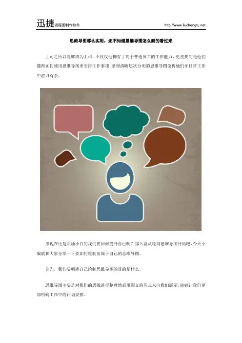 思维导图那么实用,还不知道思维导图怎么画的看过来