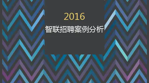 智联招聘案例分析