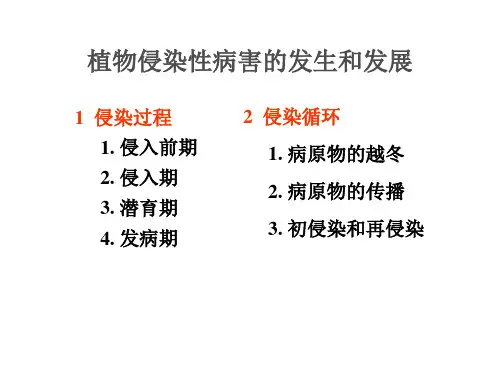 植物病害的发生和流行