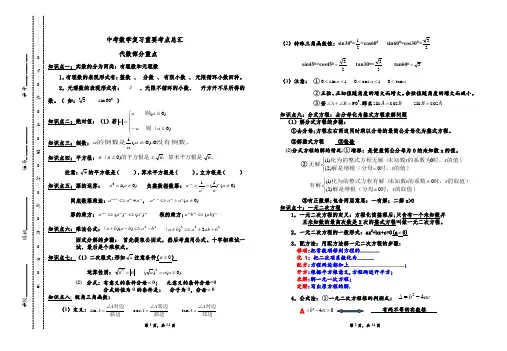 (精编)2020中考数学考点要点总汇