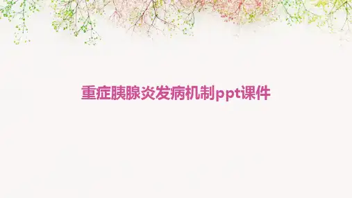 重症胰腺炎发病机制PPT课件