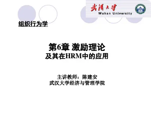 新组织行为学课件 第6章  激励理论
