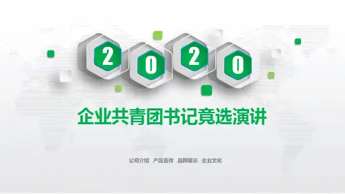 企业共青团书记竟选演讲PPT
