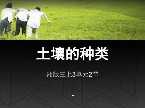 202X秋湘教版科学三上3.2《土壤的种类》ppt课件