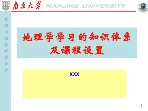 地理学学习知识体系