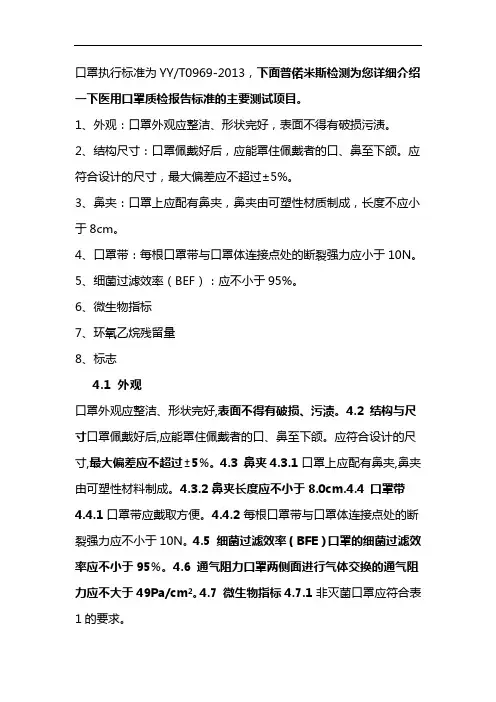 0969-2013口罩标准