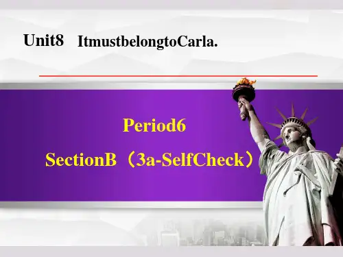 人教版九年级上册英语授课课件 Unit 8 Section B (3a-Self Check)