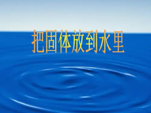 三年级下册科学课件把固体放到水里苏教版1