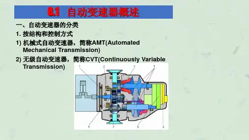 项目8自动变速器基本组成及液力变矩器2.ppt