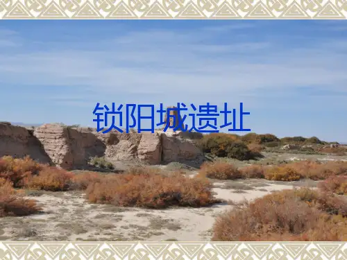 锁阳城保护管理