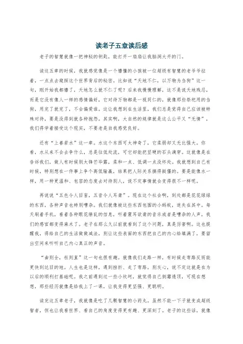 读老子五章读后感