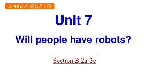 新目标人教版初二英语上册《Unit-7-Section-B-2a-2e》课件