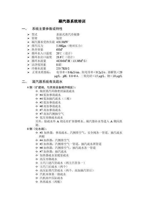 凝汽器系统培训