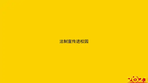 法制宣传进校园ppt正式完整版