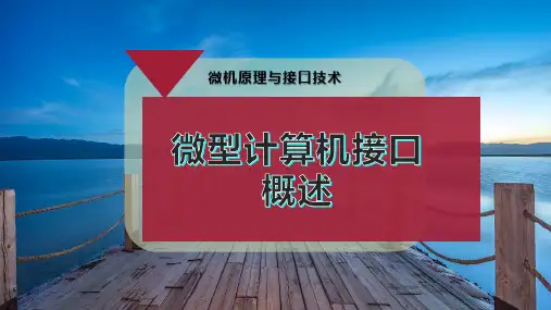 微型计算机接口概述