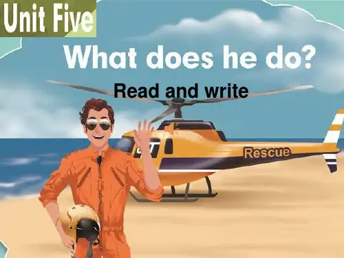 人教版PEP英语六年级上册Unit5 What does he do B read and write课件等