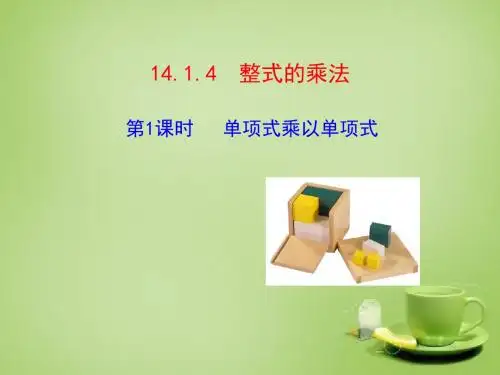 14.1.4_整式的乘法课件