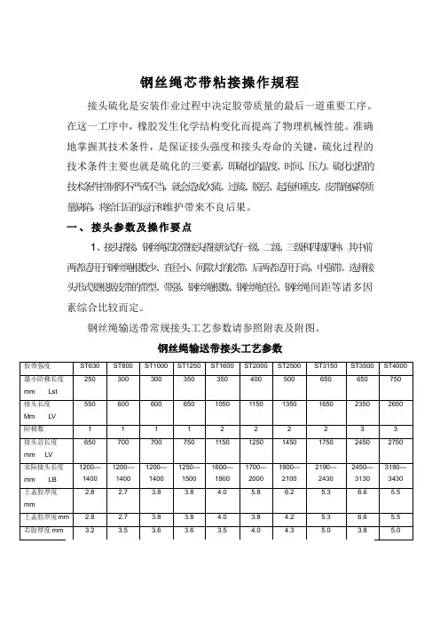 钢丝胶带粘接方法及要求2016