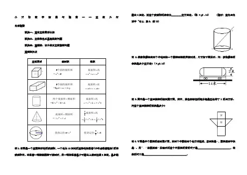 小升初数学·立体几何完美编辑版)