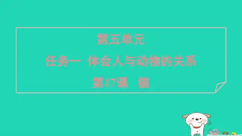2024七年级语文上册第五单元17猫课件新人教版