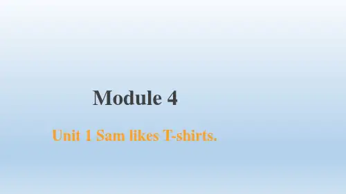Module+4+Unit+1+Sam+liT-shirts.(课件)外研版(一起)英语二年级上册