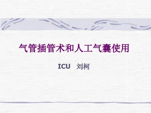 气管插管和呼吸气囊使用