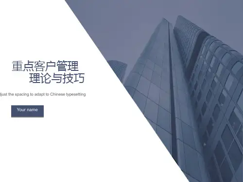 重点客户管理理论与技巧