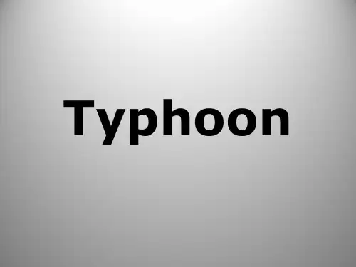 Typhoon(台风)PPT演讲