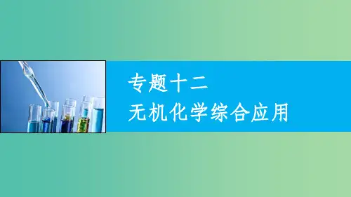 高考化学大二轮总复习 专题十二 无机化学综合应用