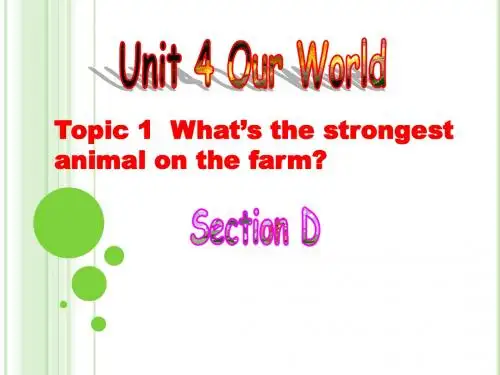 仁爱科普版英语八上Unit 4 Topic 1 Section D教学课件2