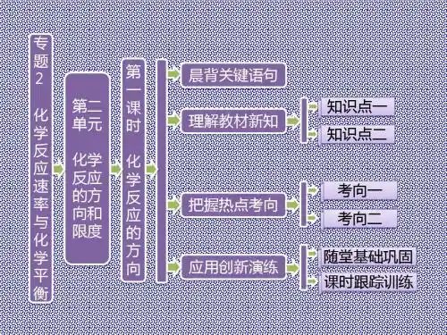 2.2化学反应的方向和限度第一课时化学反应的方向课件(苏教选修4)